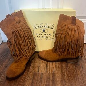 Lucky Brand Caleb Fringe Boot